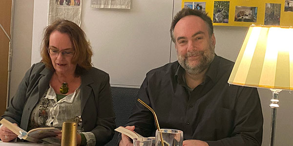 Lesung mit Wein, Sonja von Saldern und Stefan Katgeli